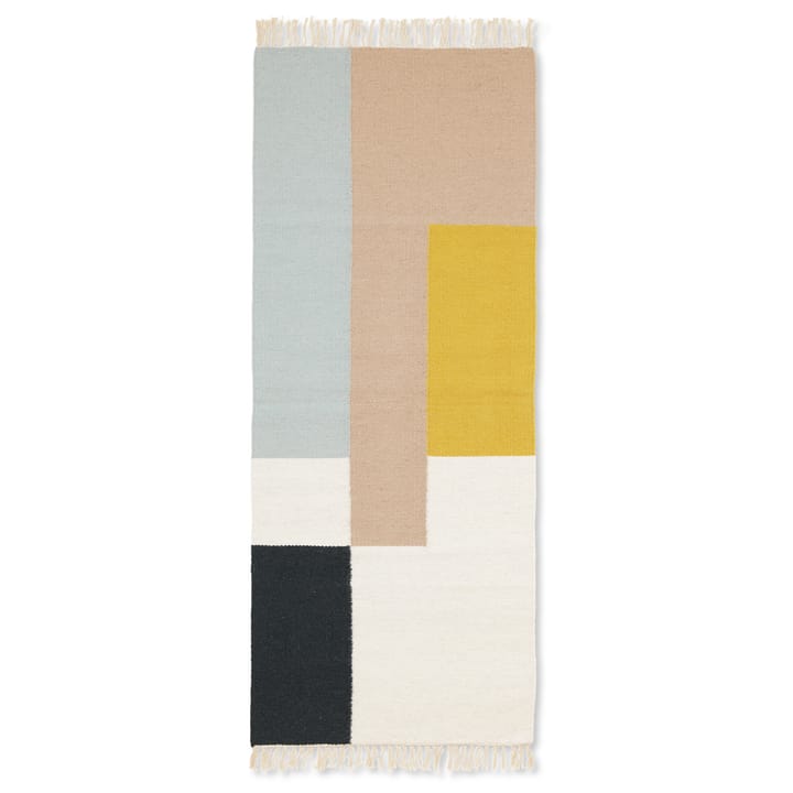 Kelim rug 70x180 cm - squares - ferm LIVING