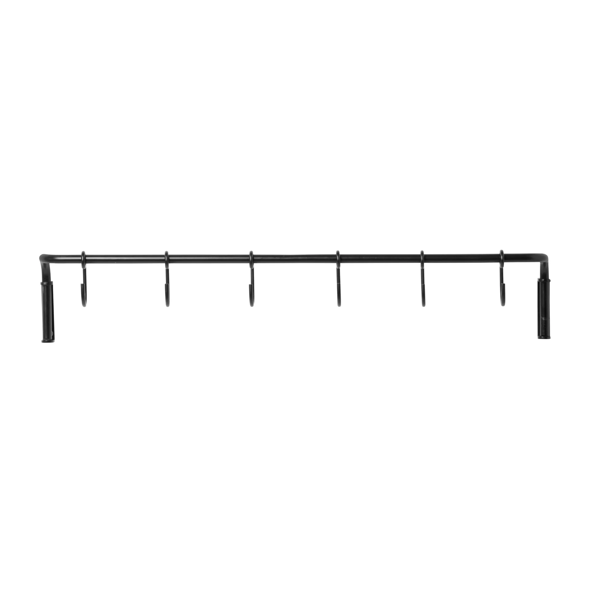 Kitchen rod with 6 hooks, Black brass Ferm Living