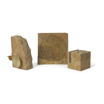 Klint tape holder 11,6x17 cm - Beige travertine - Ferm Living