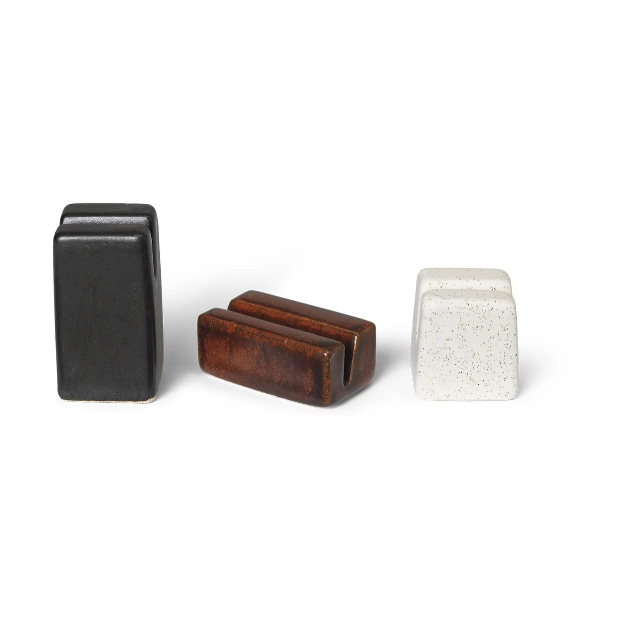 Ferm Living Koa letter stand 3 pieces Multi | Scandinavian Design | Boxes & jars | Multi