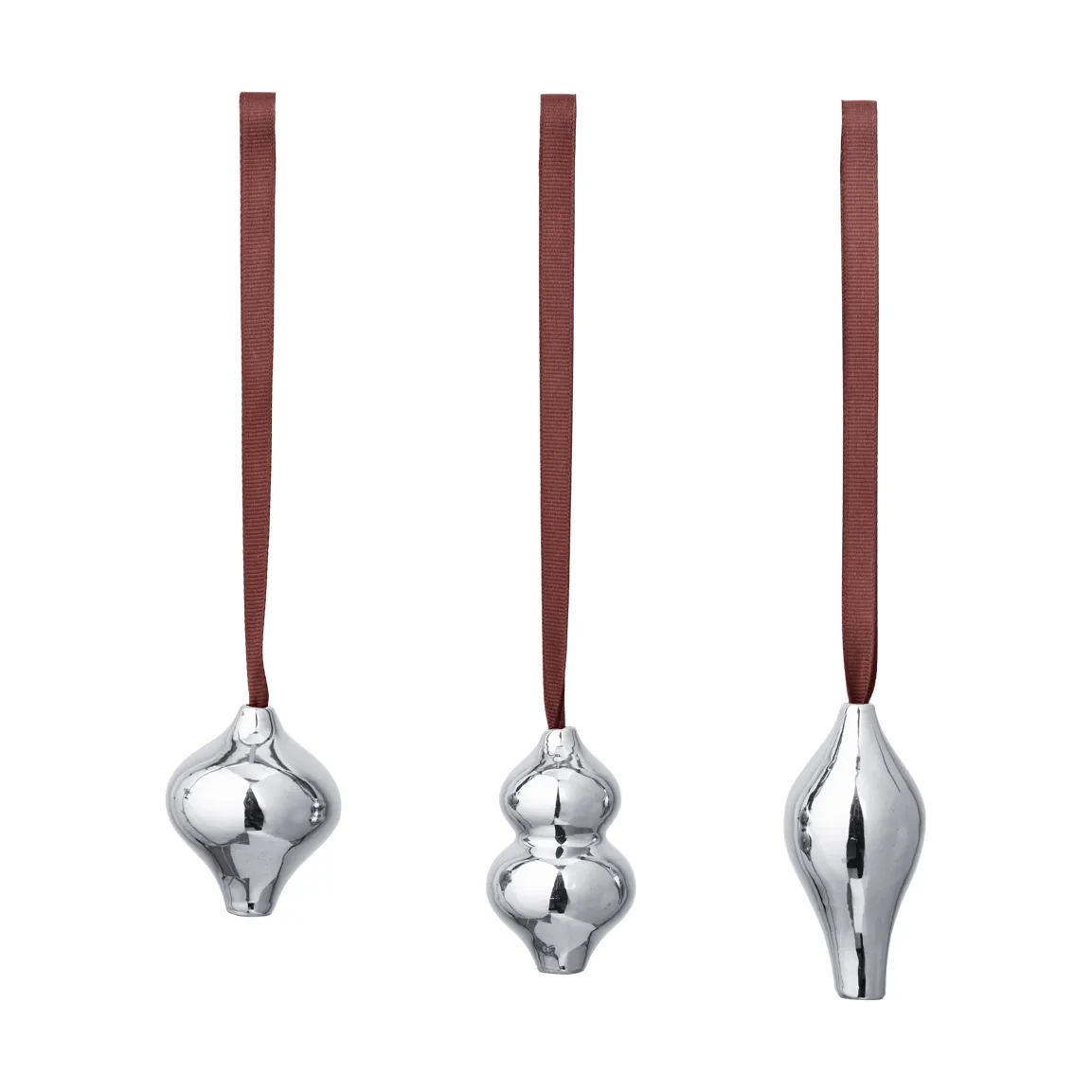 Komo decoration hangers, 3 pieces, Silver Ferm Living
