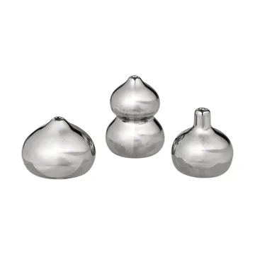Komo vasee mini set of 3 - Silver - Ferm Living