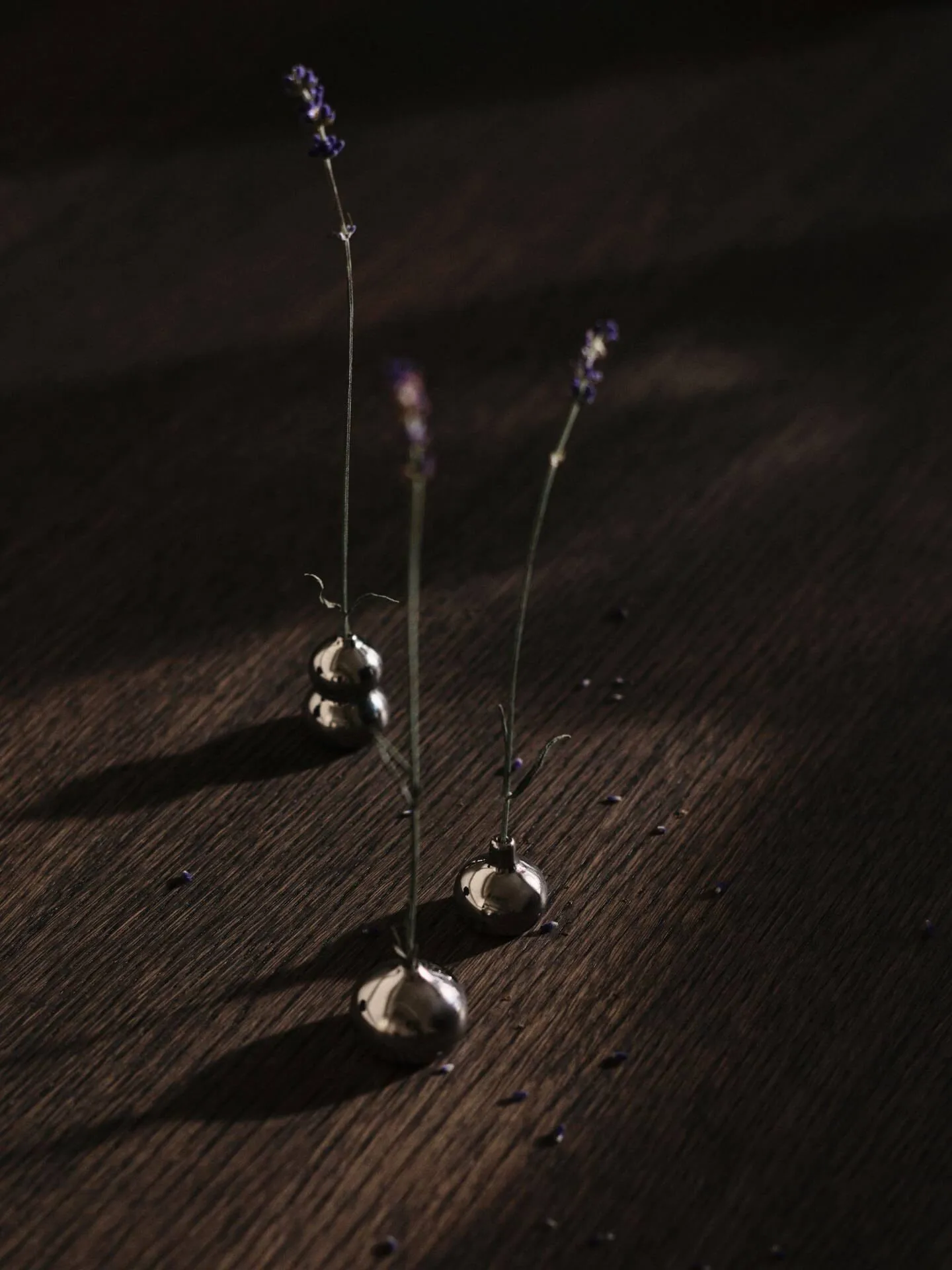 Komo vasee mini set of 3, Silver Ferm Living