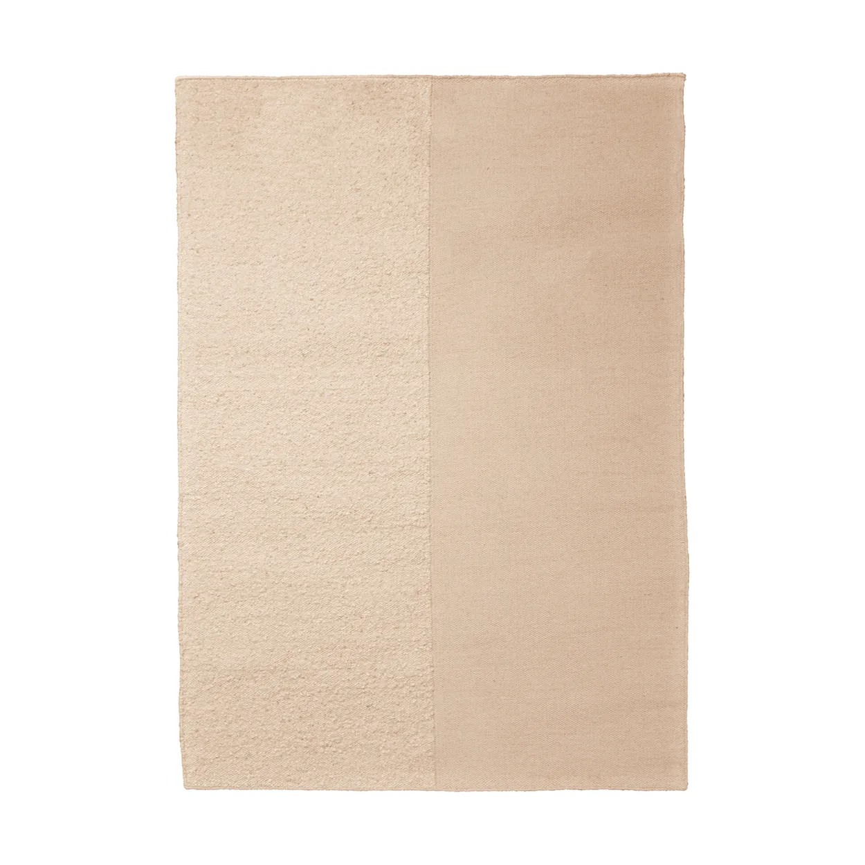 Ferm Living Kompliment rug Off-white, 140x200 cm | Scandinavian Design | Fringe & Deep pile rugs | White