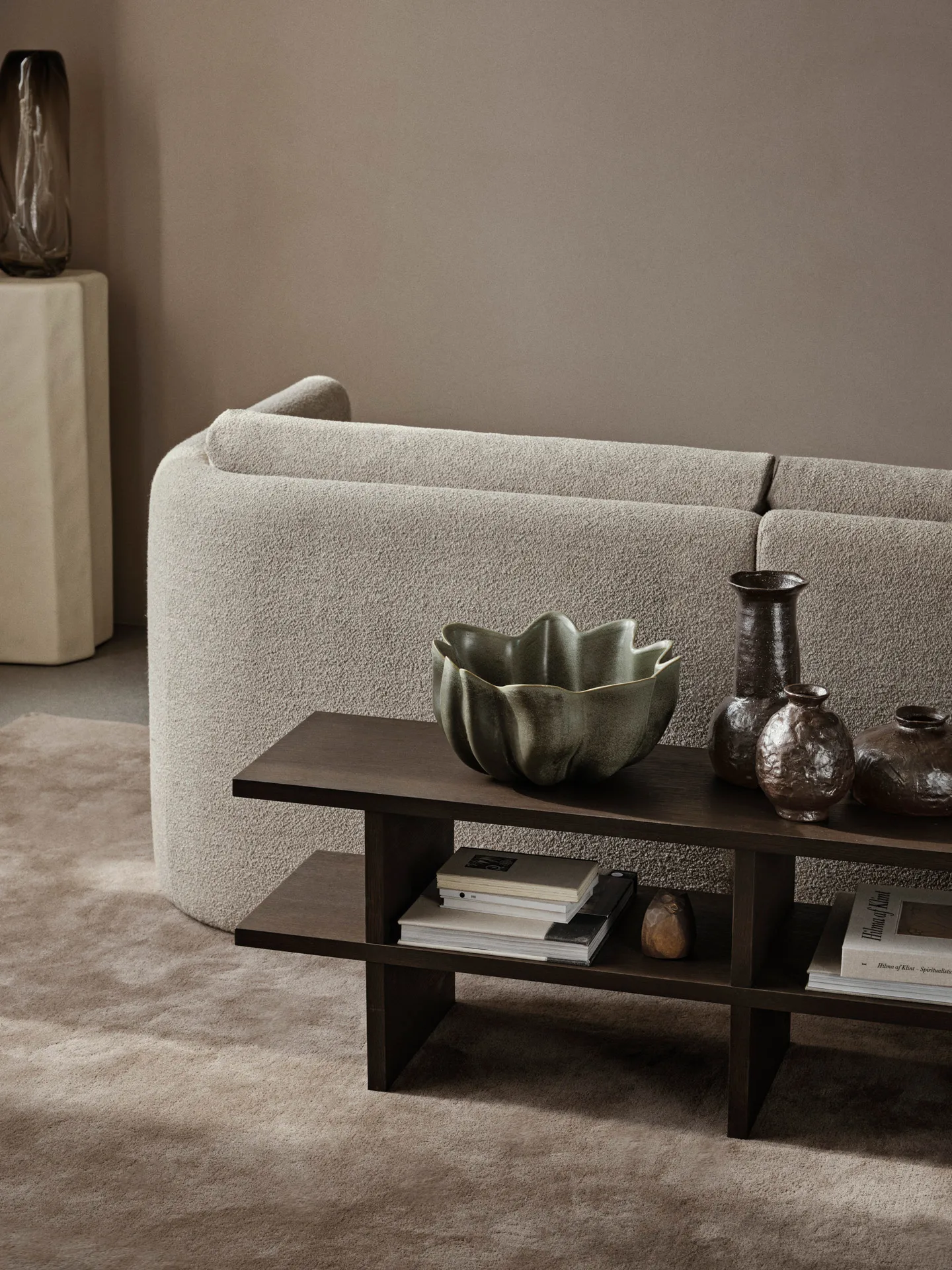 Kona bench, Dark Stained oak veneer Ferm Living