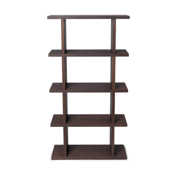 Kona bookshelf 1x4 - Dark stained - Ferm Living