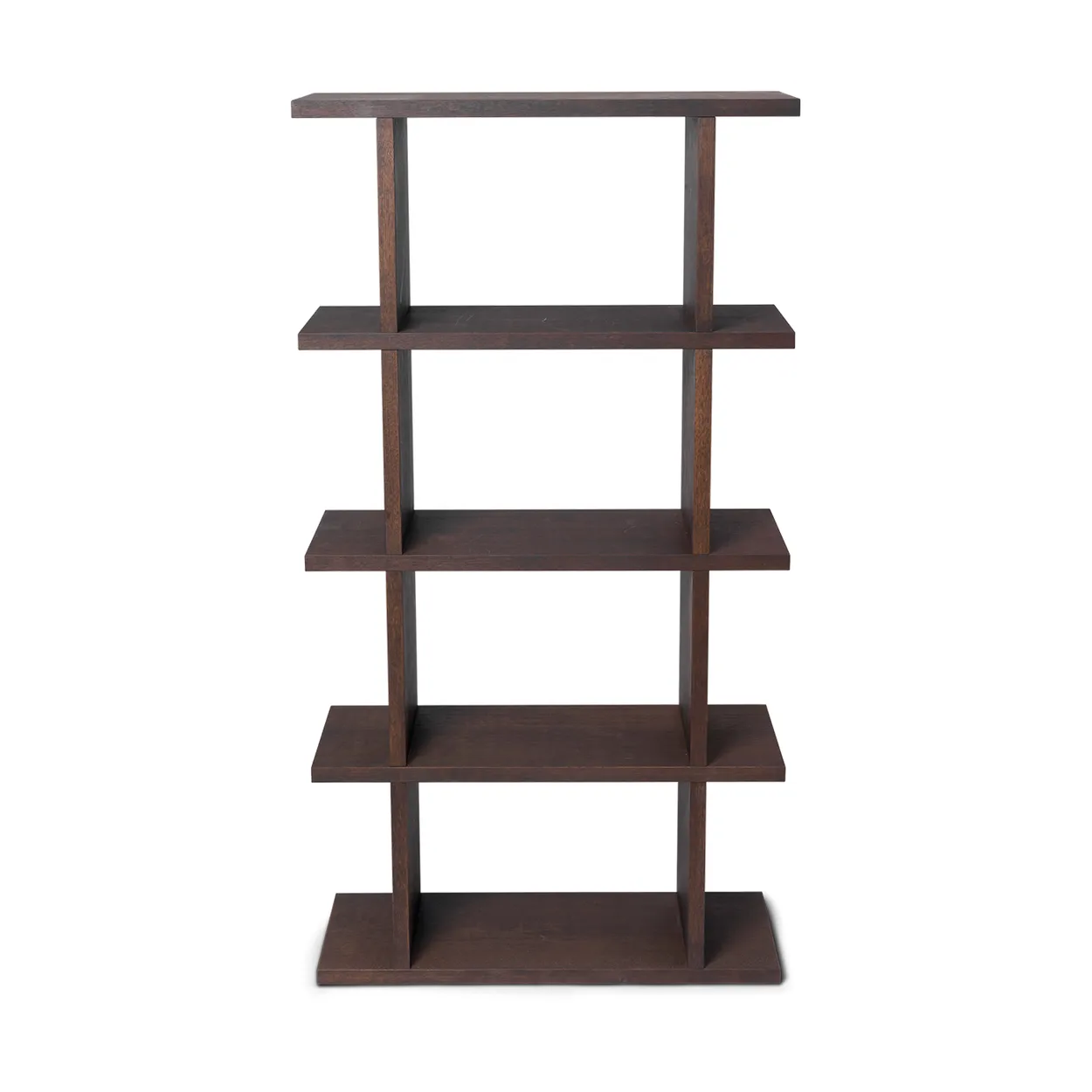 Ferm Living Kona bookshelf 1x4 Dark stained | Scandinavian Design | Shelves & shelving systems | Brown