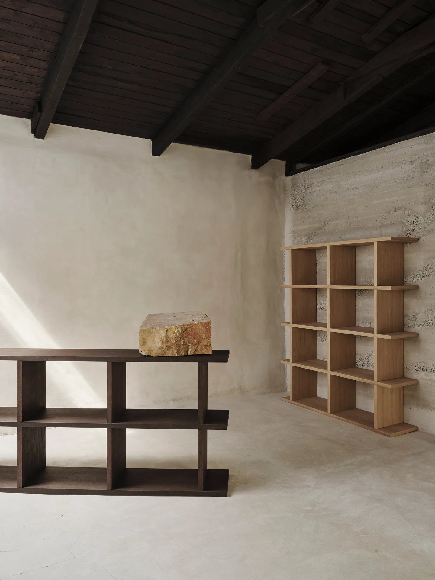 Kona bookshelf 3x2, Dark stained Ferm Living