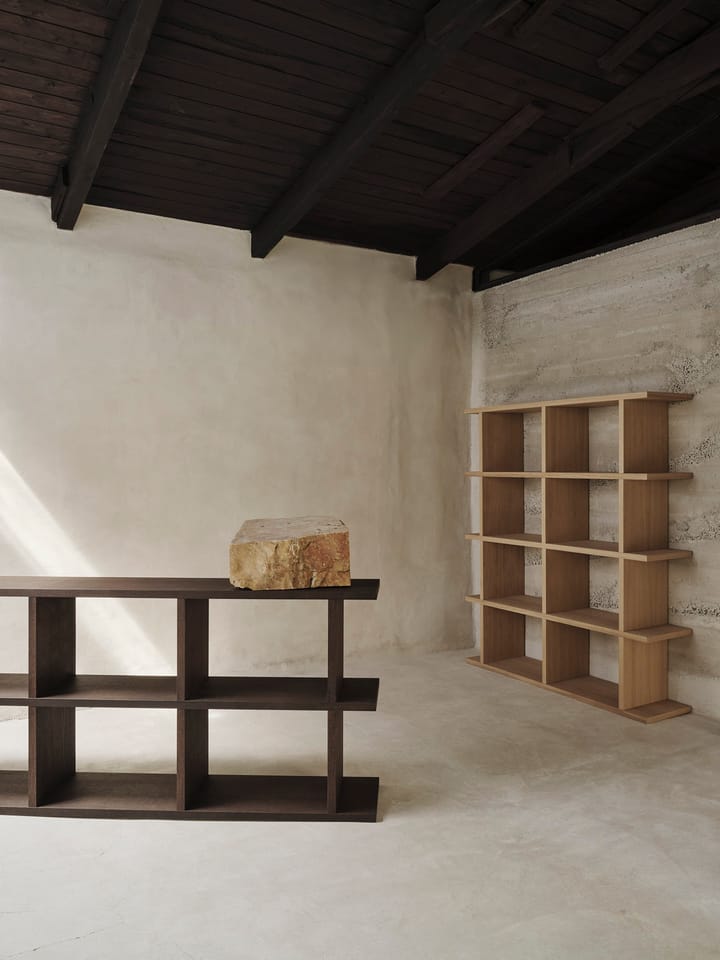 Kona bookshelf 3x2, Dark stained Ferm Living