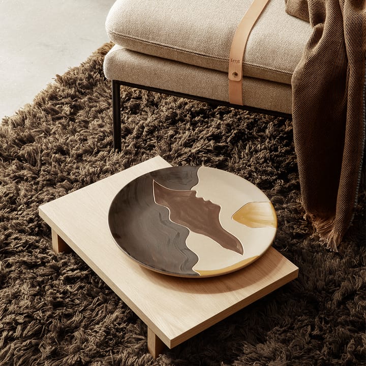 Kona low table side table, Oak natural veneer Ferm Living
