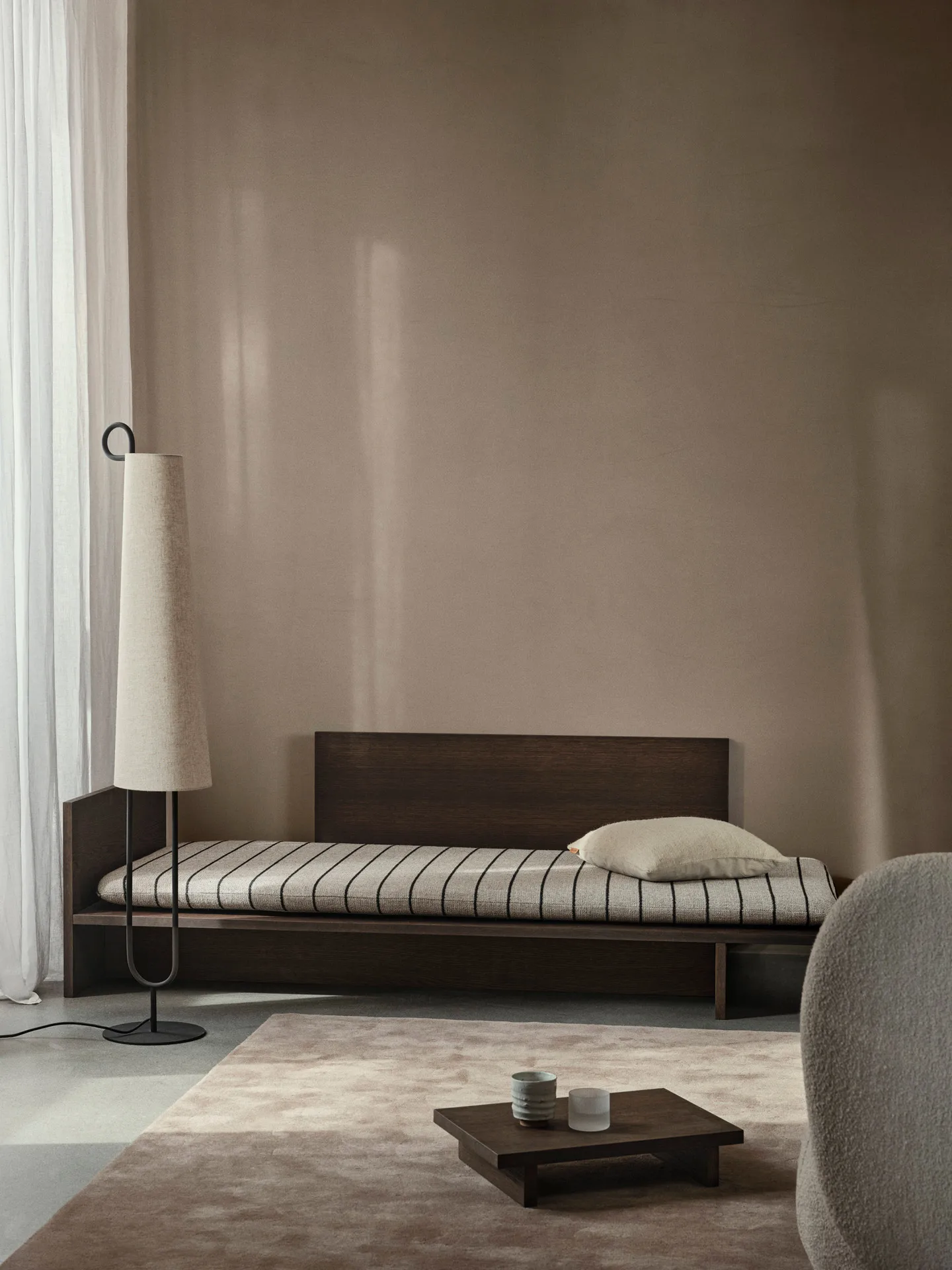 Kona side table, Dark Stained oak veneer Ferm Living