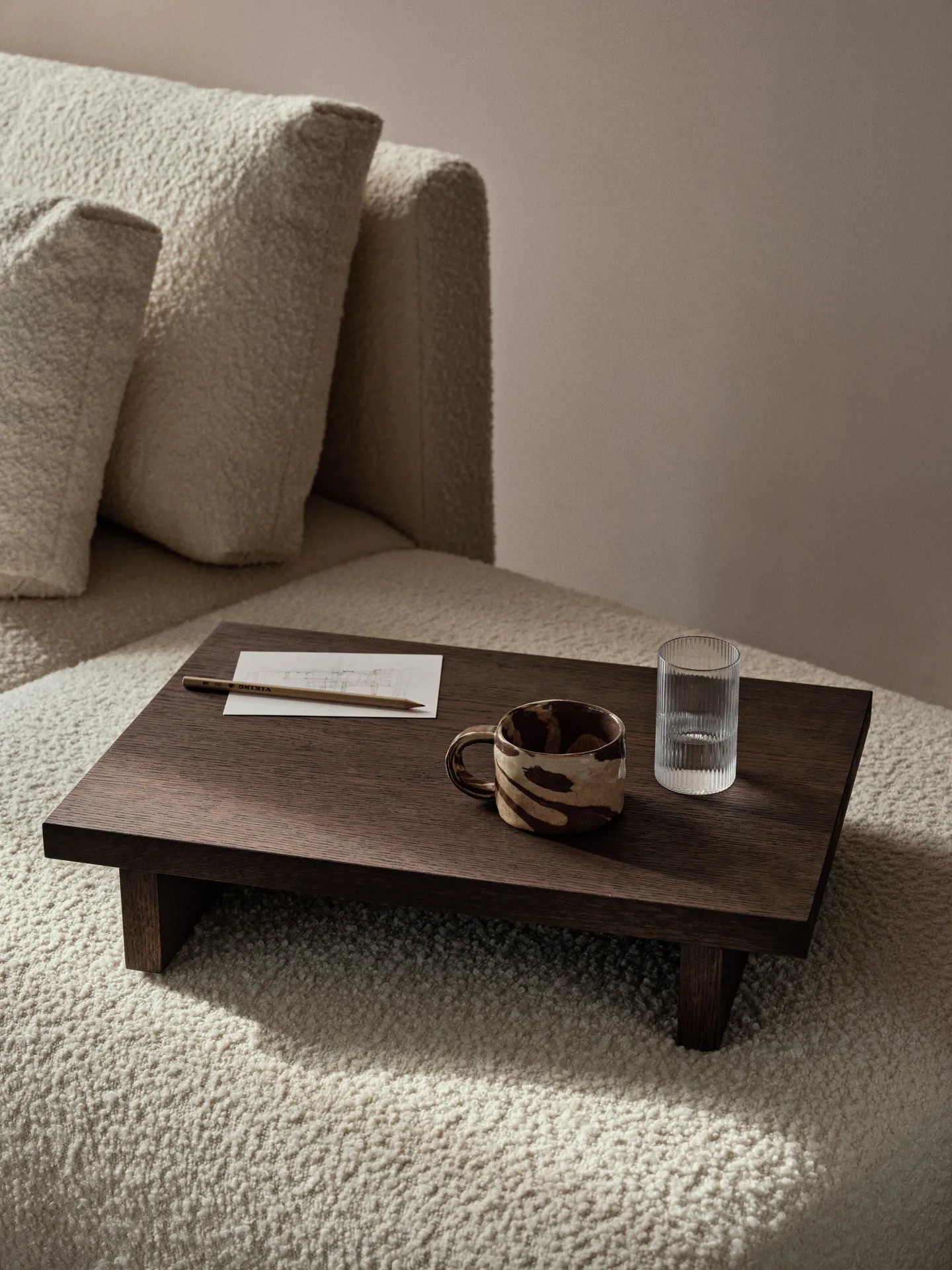 Kona side table, Dark Stained oak veneer Ferm Living