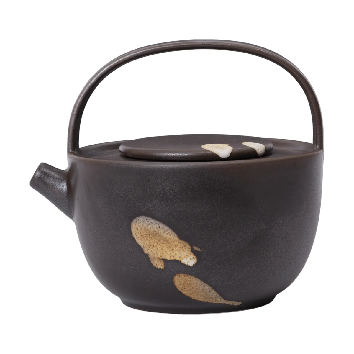 Koyo teapot 0.85 L, Dark brown-buff Ferm Living