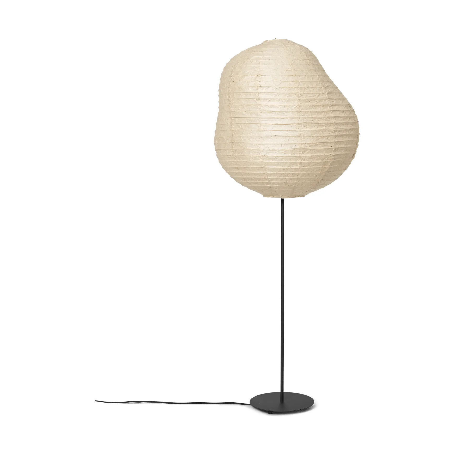 Kurbis floor lamp high, Natural-black Ferm Living