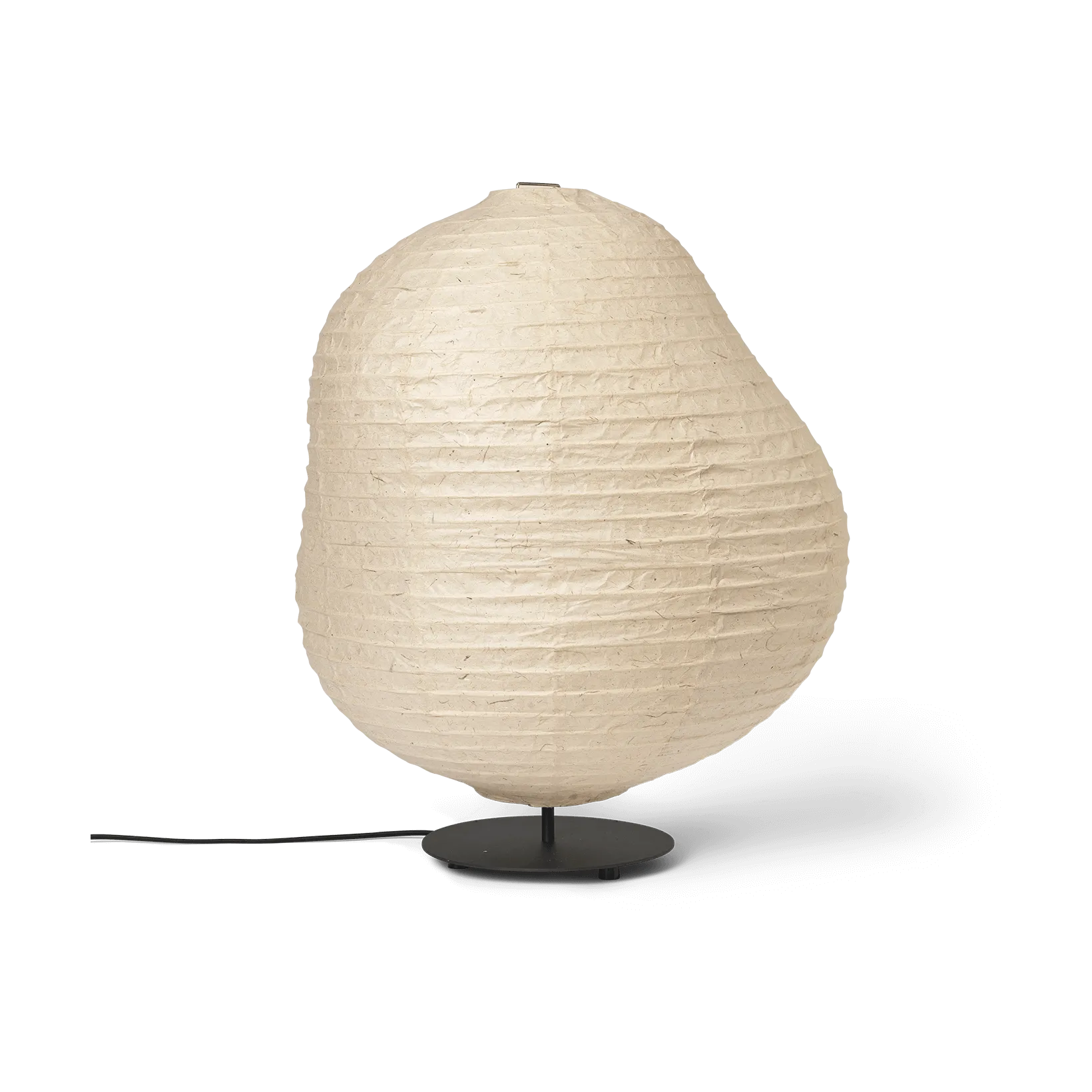 Kurbis floor lamp low, Natural-black Ferm Living