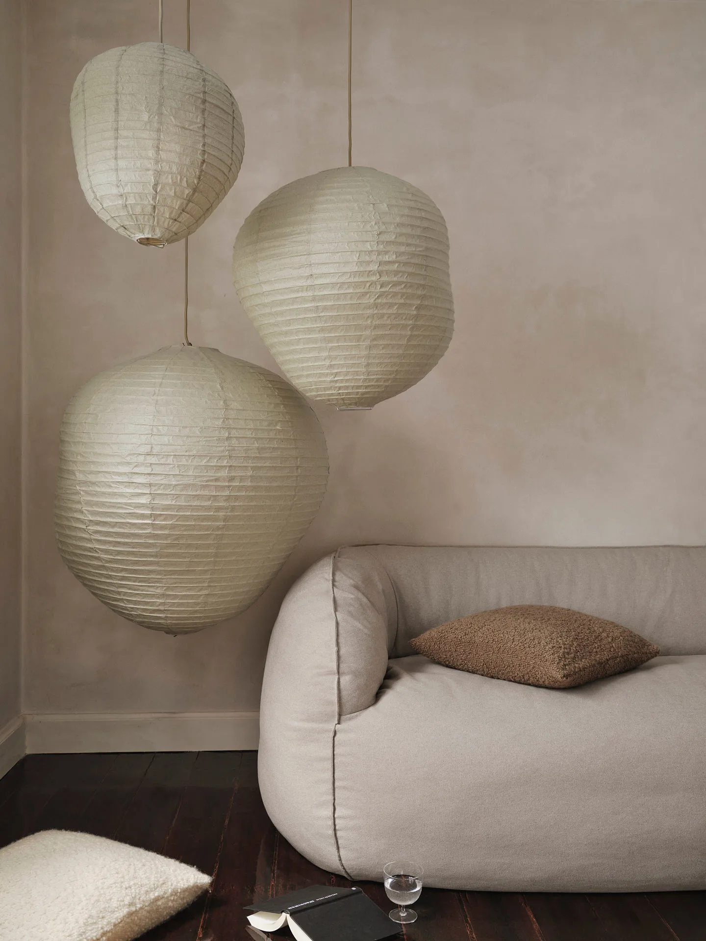 Kurbis lamp shade, 60 cm, Dark sage Ferm Living