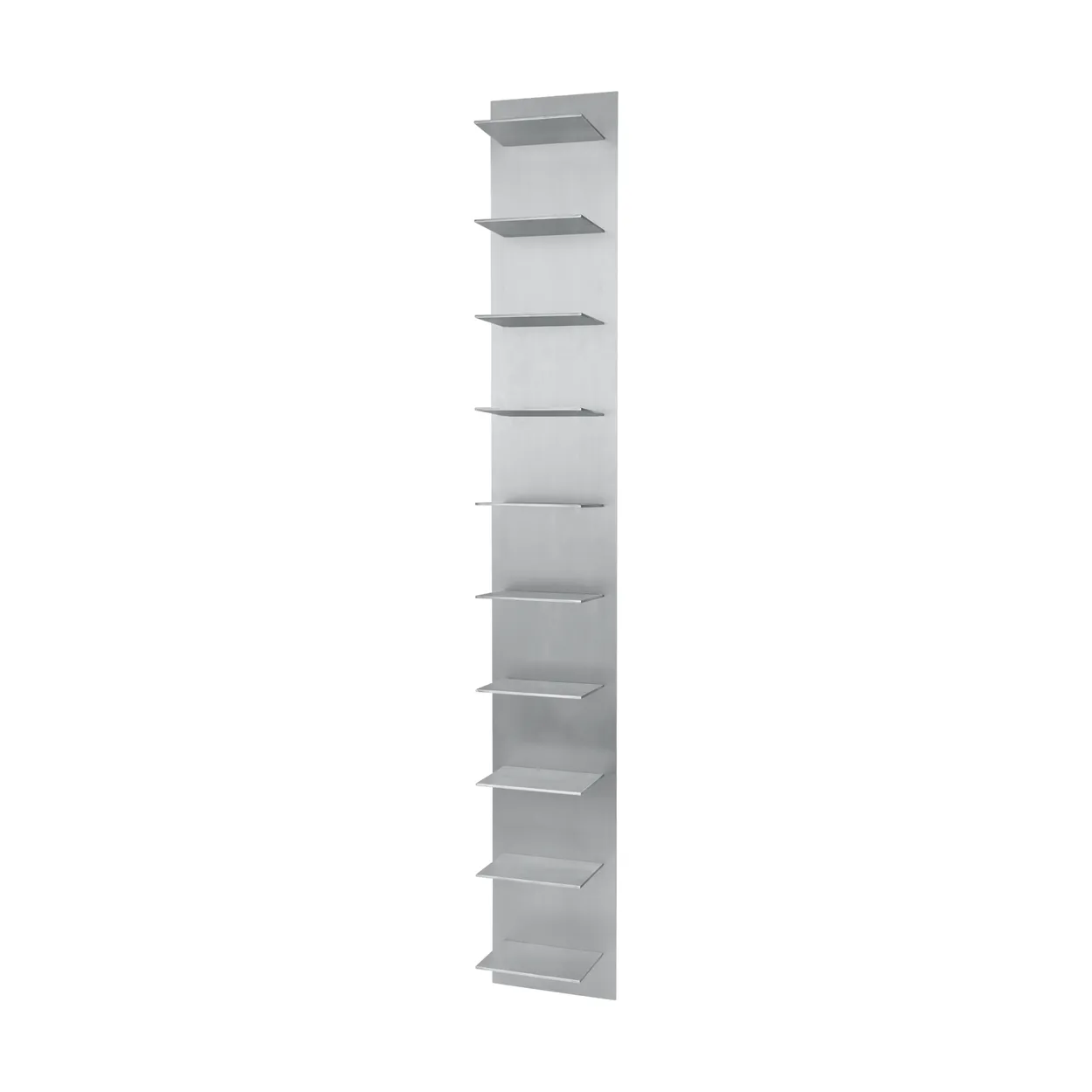 Ferm Living Lager wall shelf pine Aluminium | Scandinavian Design | Shelves & shelving systems | Silver-coloured
