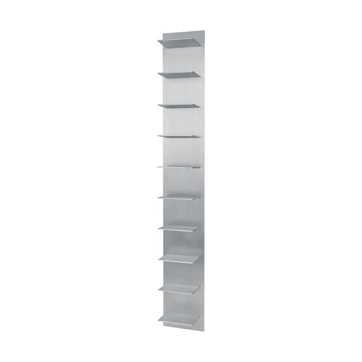 Ferm Living Lager wall shelf pine Aluminium | Scandinavian Design | Shelves & shelving systems | Silver-coloured