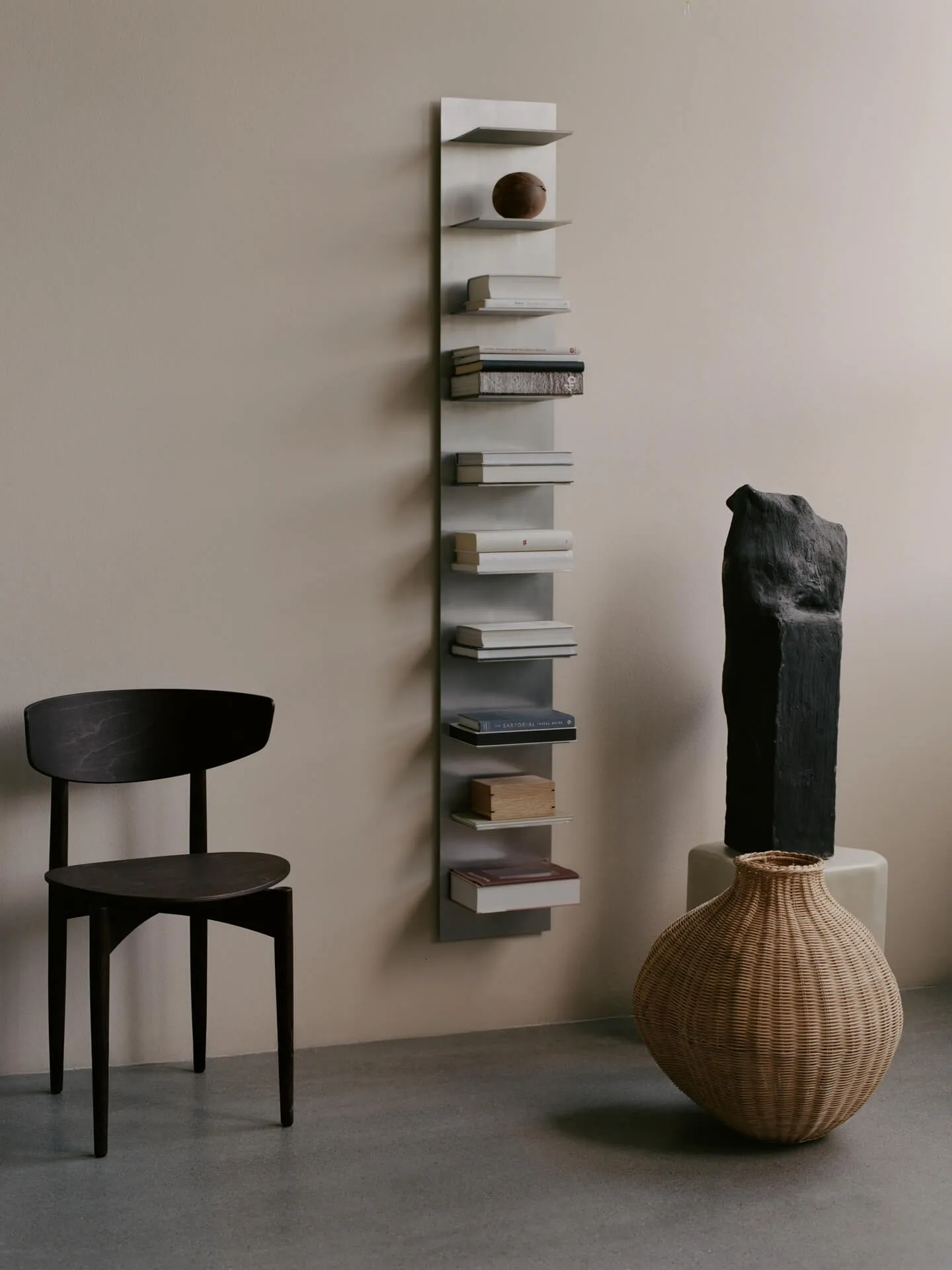 Lager wall shelf pine, Aluminium Ferm Living