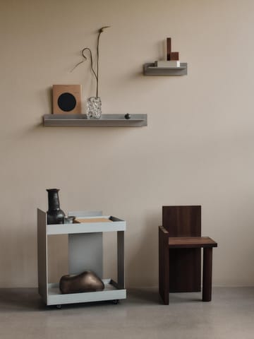 Lager wall shelf single 35 - Aluminium - Ferm Living