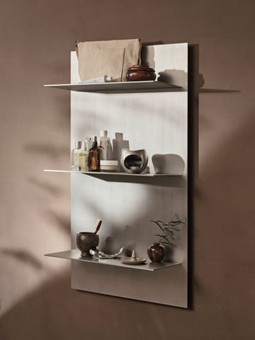 Lager wall shelf triple 55x100 cm - Aluminium - ferm LIVING