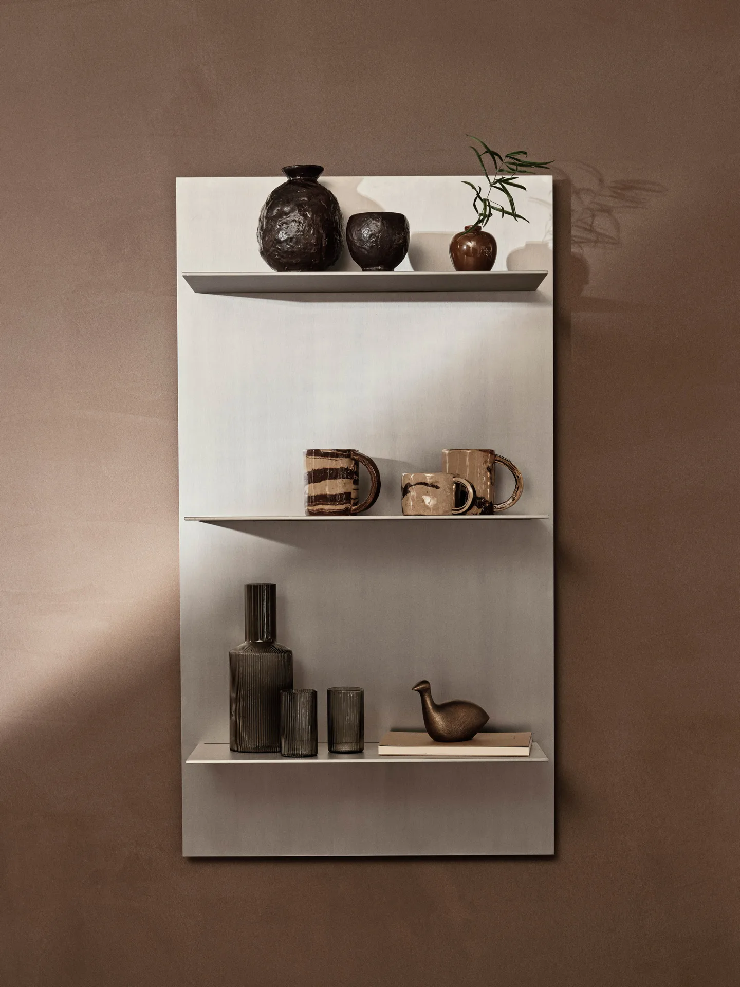 Lager wall shelf triple 55x100 cm from Ferm Living - NordicNest.com