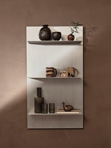 Lager wall shelf triple 55x100 cm - Aluminium - ferm LIVING