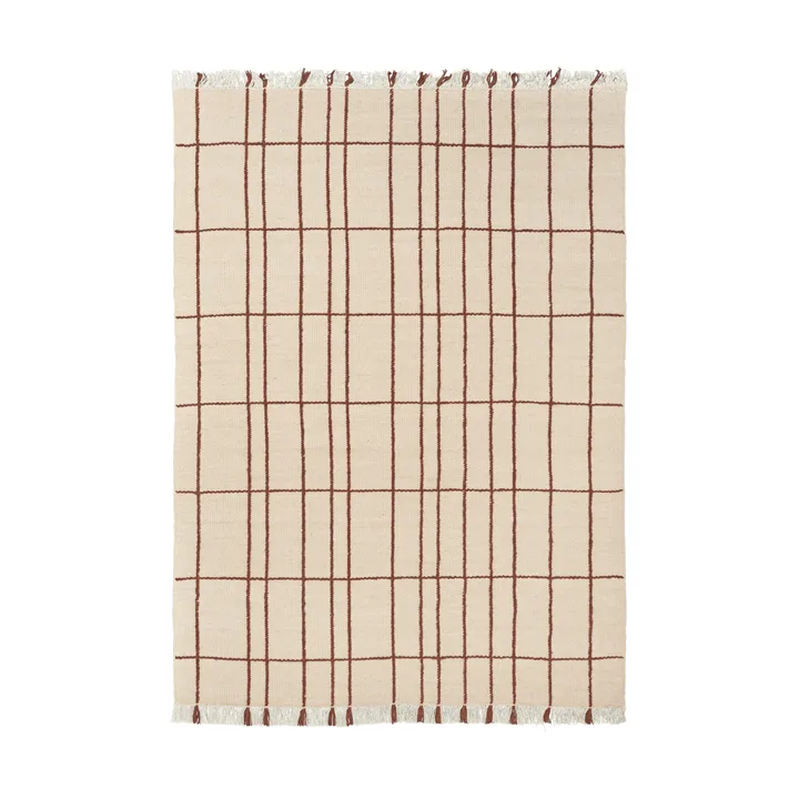 Late rug - Parchment-chestnut, 140x200 cm - Ferm Living