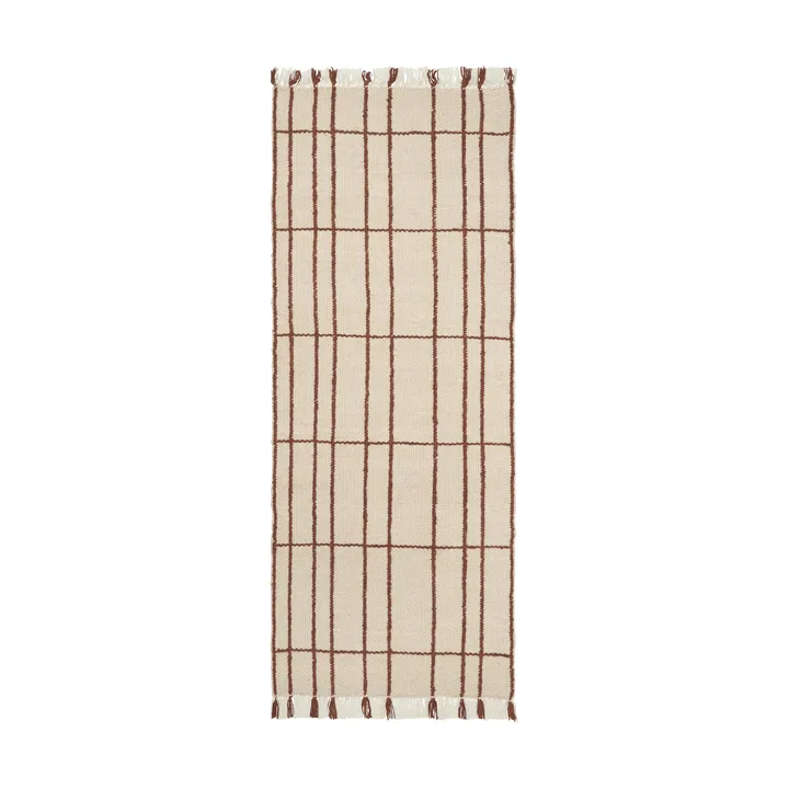 Late rug - Parchment-chestnut, 80x200 cm - Ferm Living