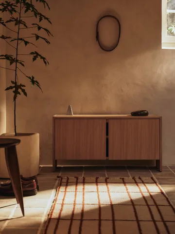 Late rug - Parchment-chestnut, 80x200 cm - Ferm Living