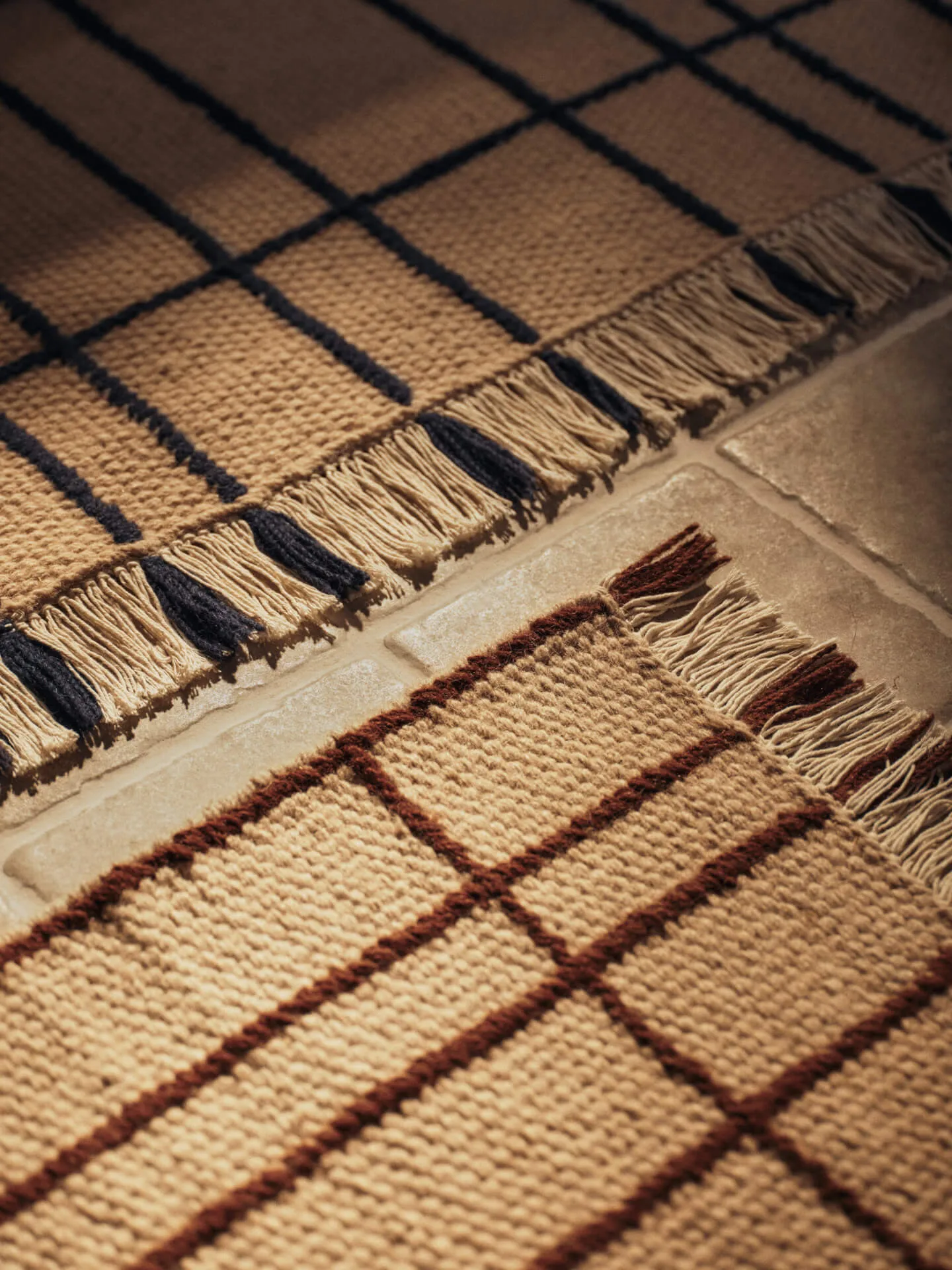 Late rug, Parchment-indigo, 170x240 cm Ferm Living