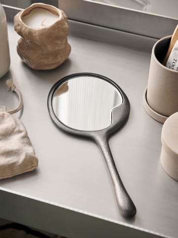 Lava hand mirror - Blackened Aluminium - ferm LIVING