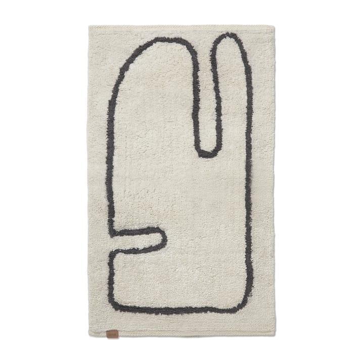 Lay bathroom rug 50x70 cm - Off white-coffee - Ferm LIVING