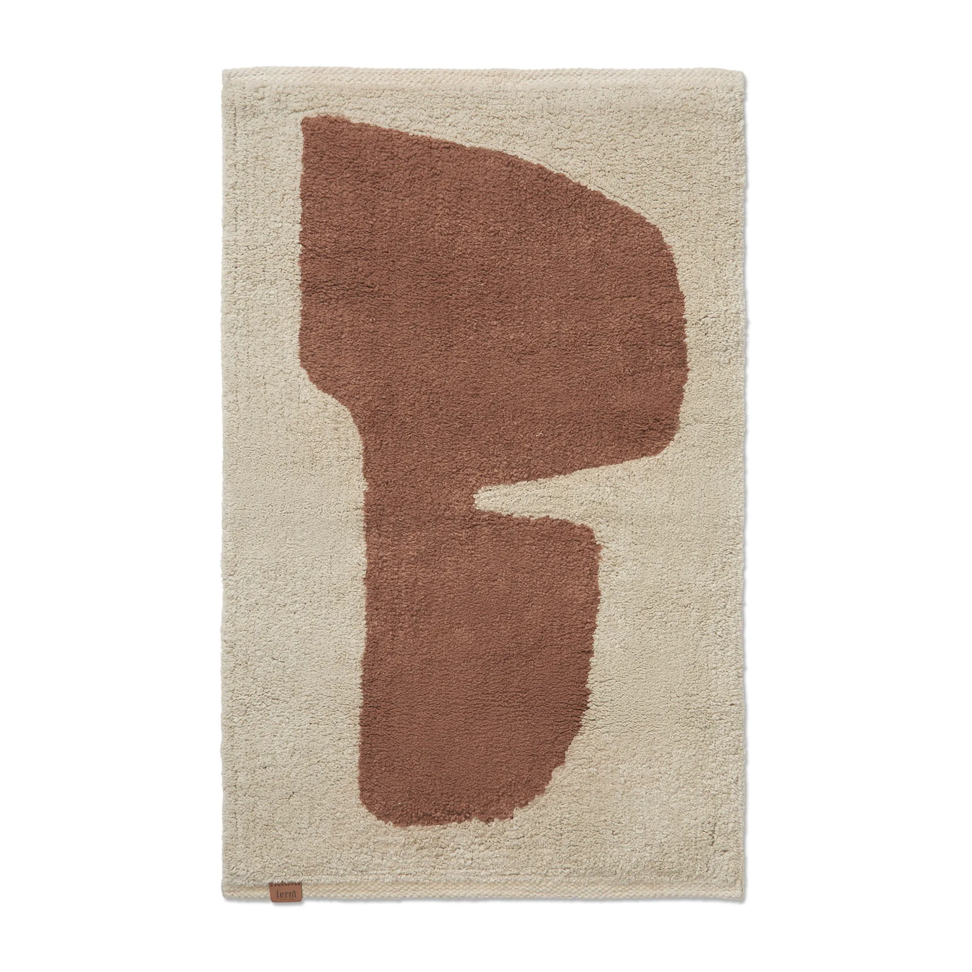 Lay bathroom rug 50x70 cm, Parchment-rust Ferm Living