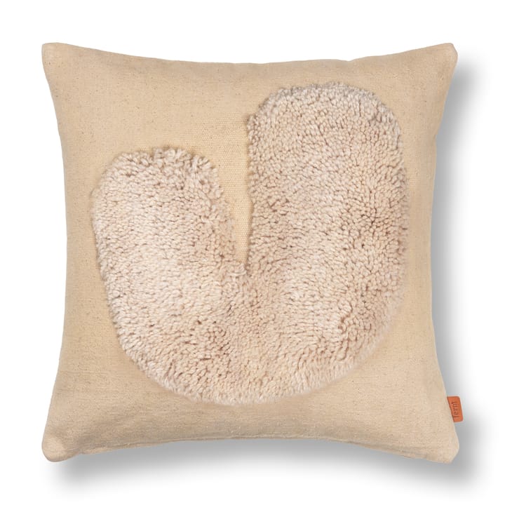 Lay cushion 50x50 cm - Sand / Off-white - Ferm LIVING
