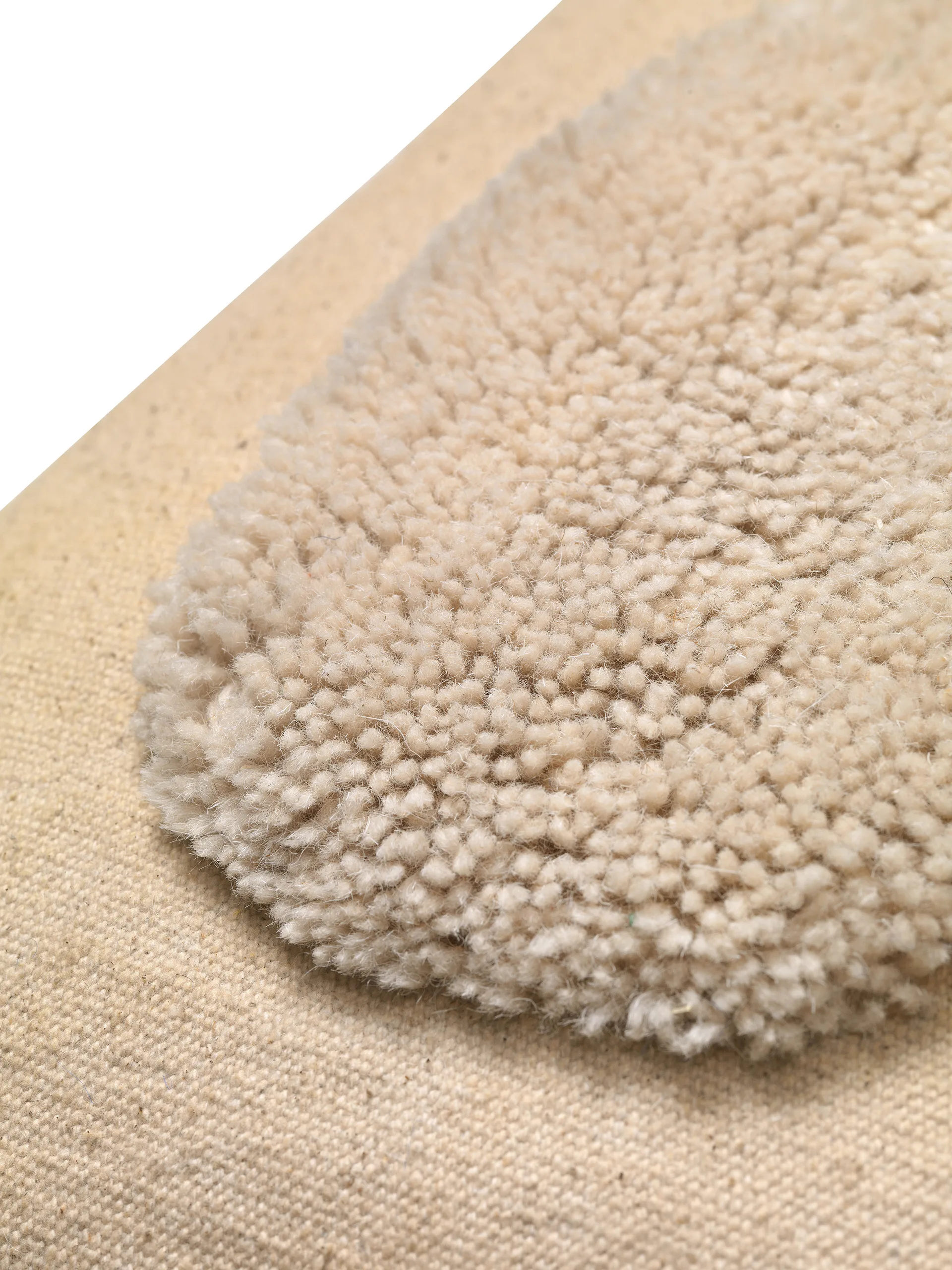 Lay cushion 50x50 cm, Sand / Off-white Ferm Living