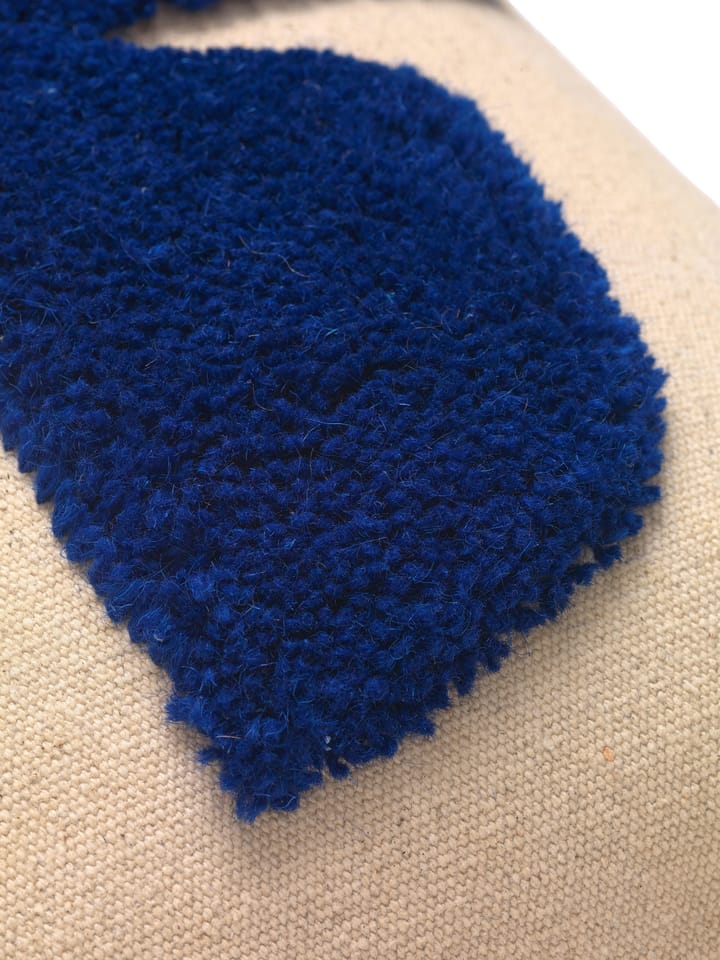 Lay rectangular cushion 40x60 cm - Sand / Bright Blue - ferm LIVING