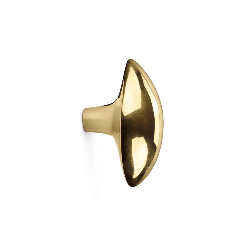 Ferm Living Lemon hook brass | Scandinavian Design | Clothes hooks & hangers | Gold-coloured