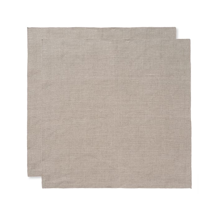 Linen napkins 2-pack - Beige - ferm LIVING