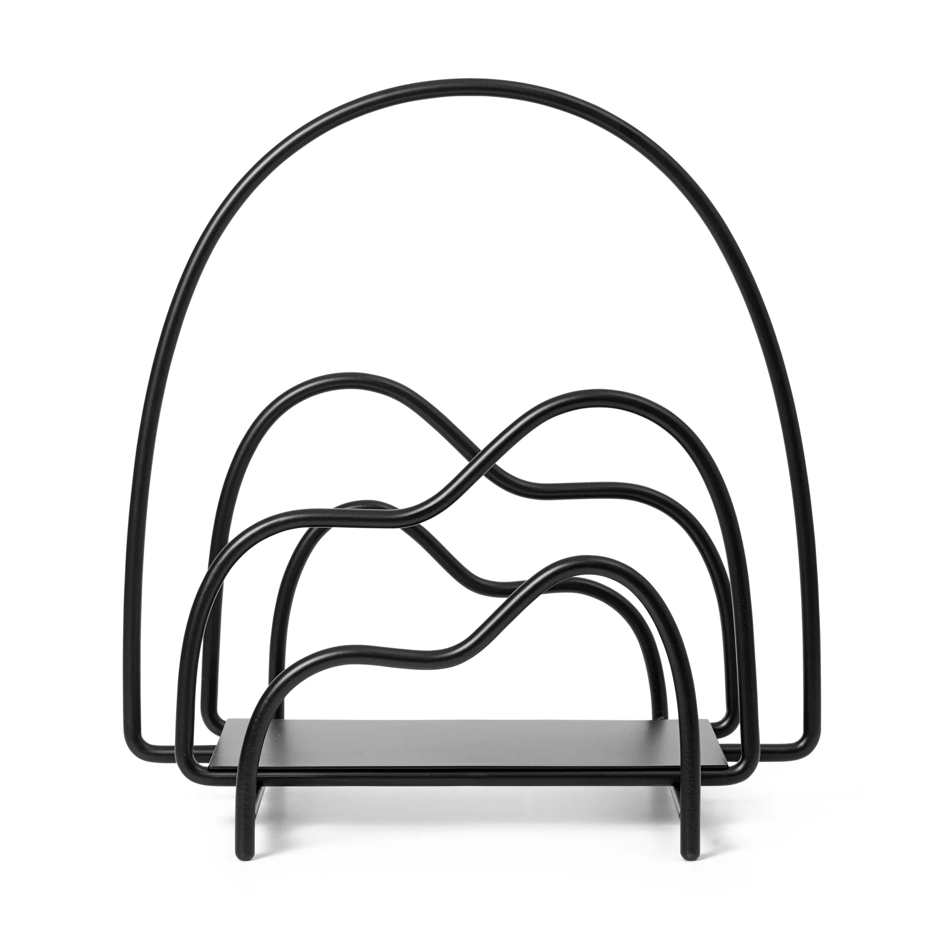 Lithos newspaper stand, Black Ferm Living