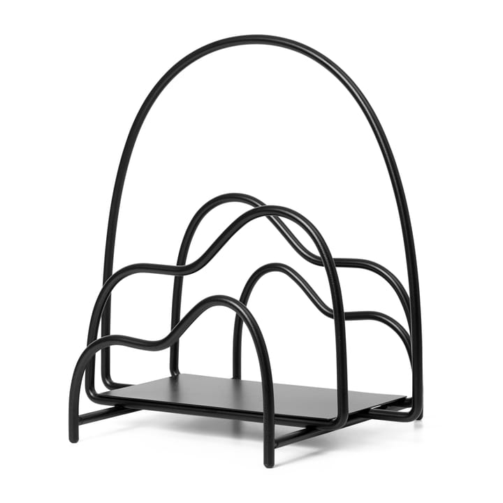 Lithos newspaper stand - Black - ferm LIVING