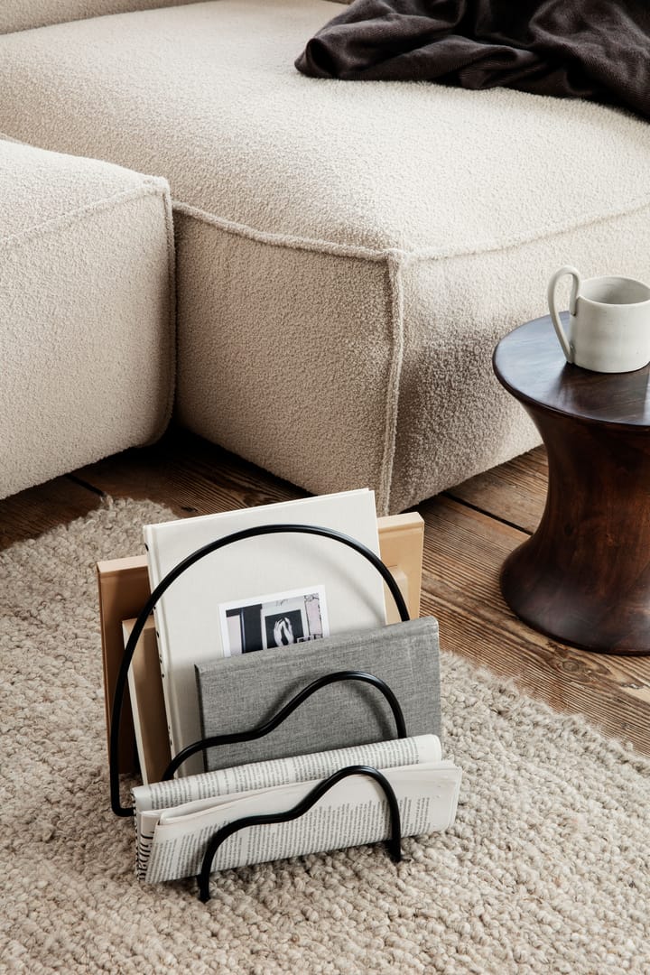 Lithos newspaper stand, Black Ferm Living