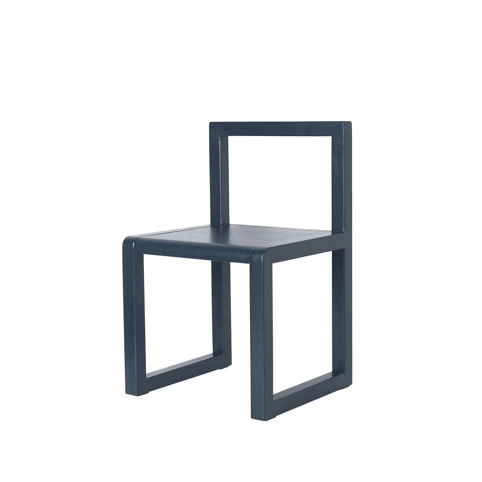 Little Architecht childrens chair, Dark blue, ash veneer Ferm Living
