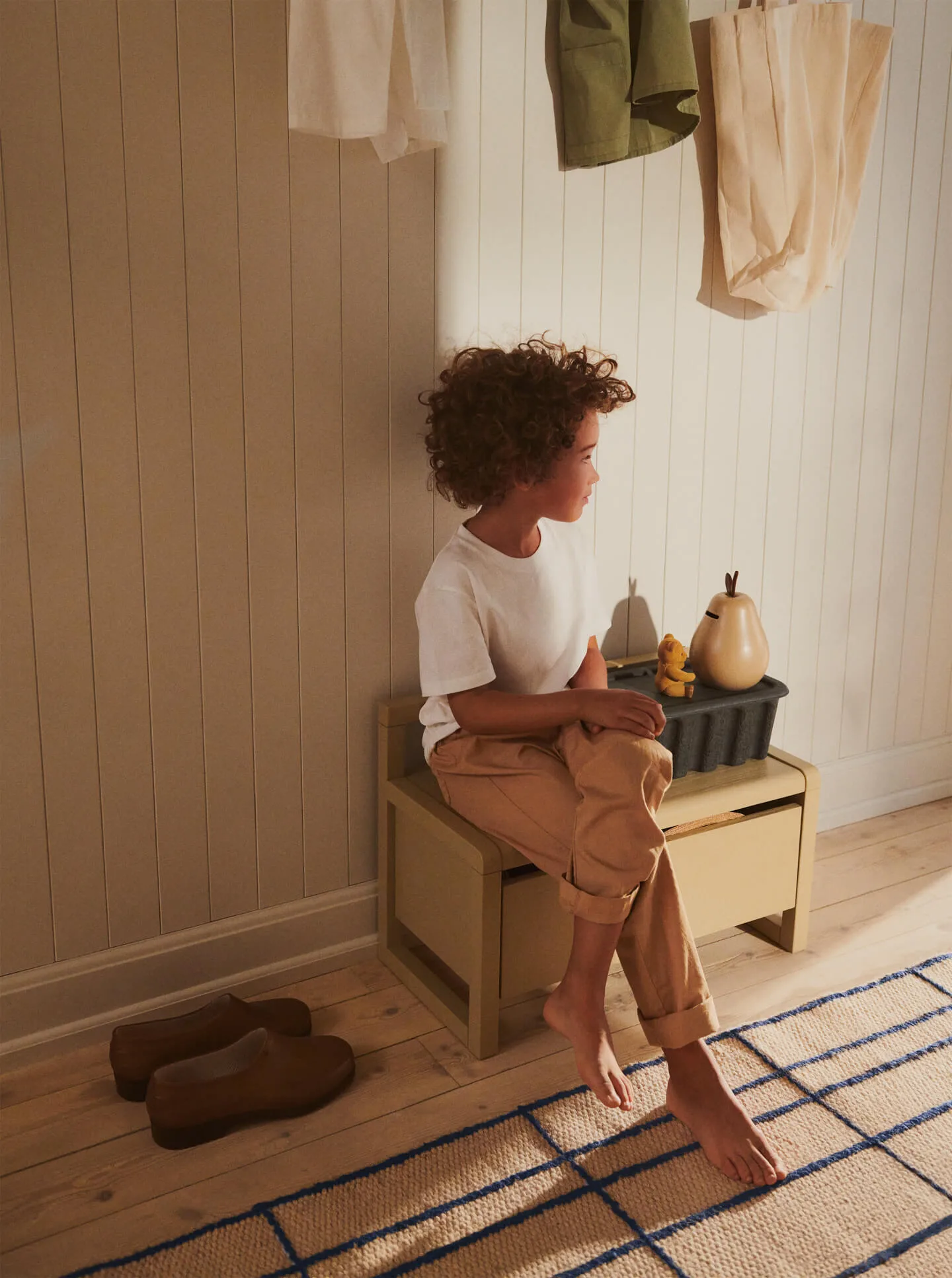 Little Architect storage bench, Cashmere, 60x30x41.2 cm Ferm Living