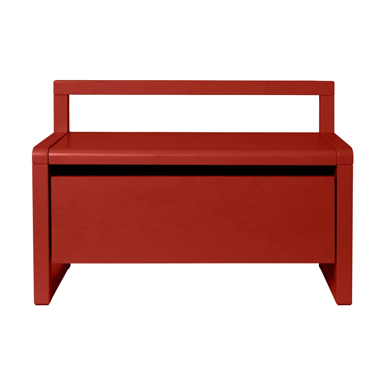 Little Architect storage bench, Poppy Red, 60x30x41.2 cm Ferm Living