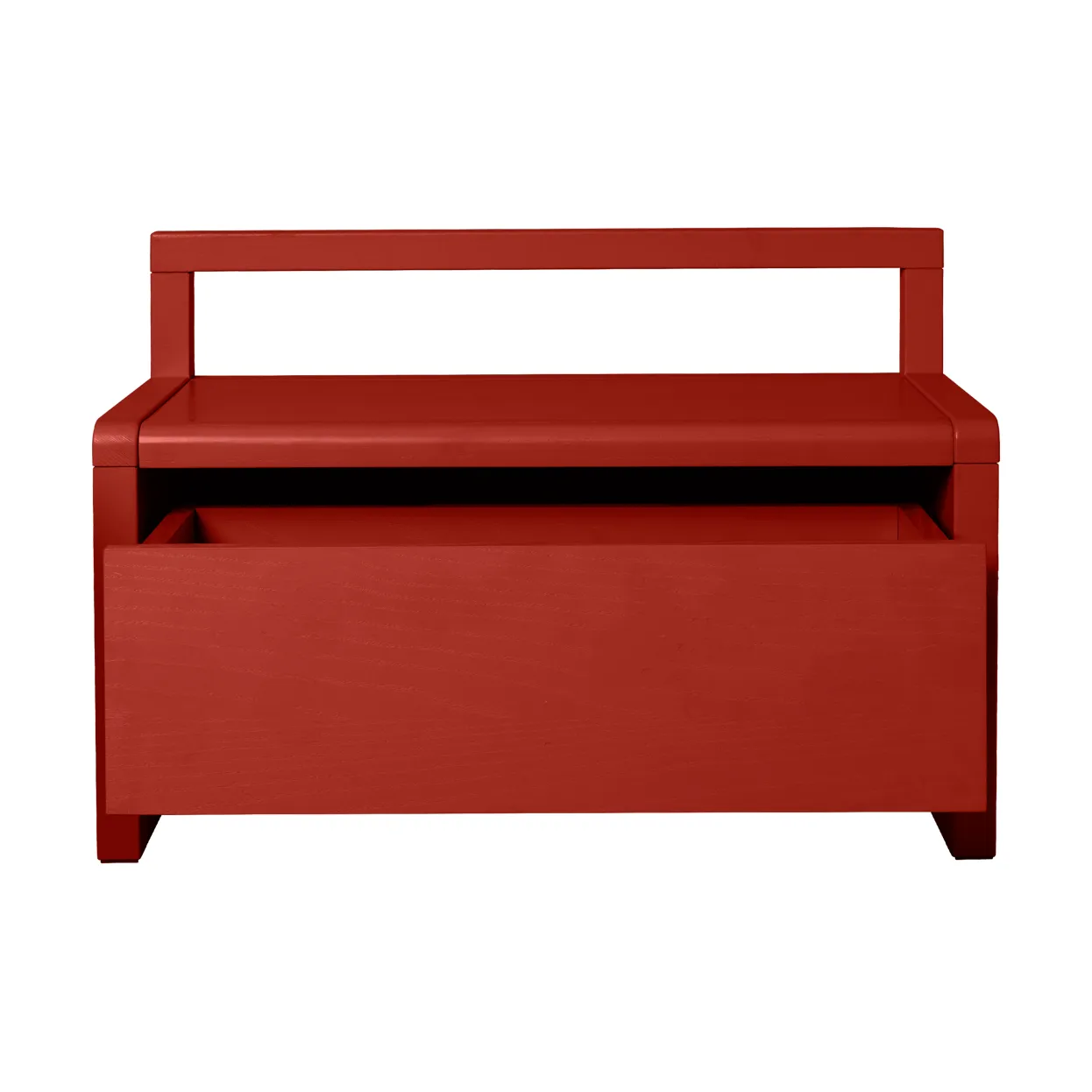 Little Architect storage bench, Poppy Red, 60x30x41.2 cm Ferm Living