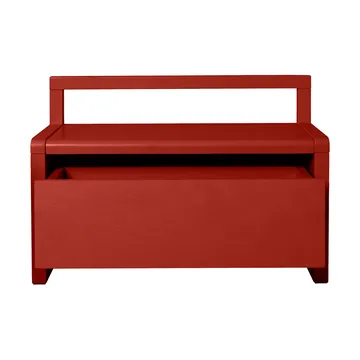 Little Architect storage bench - Poppy Red, 60x30x41.2 cm - Ferm Living