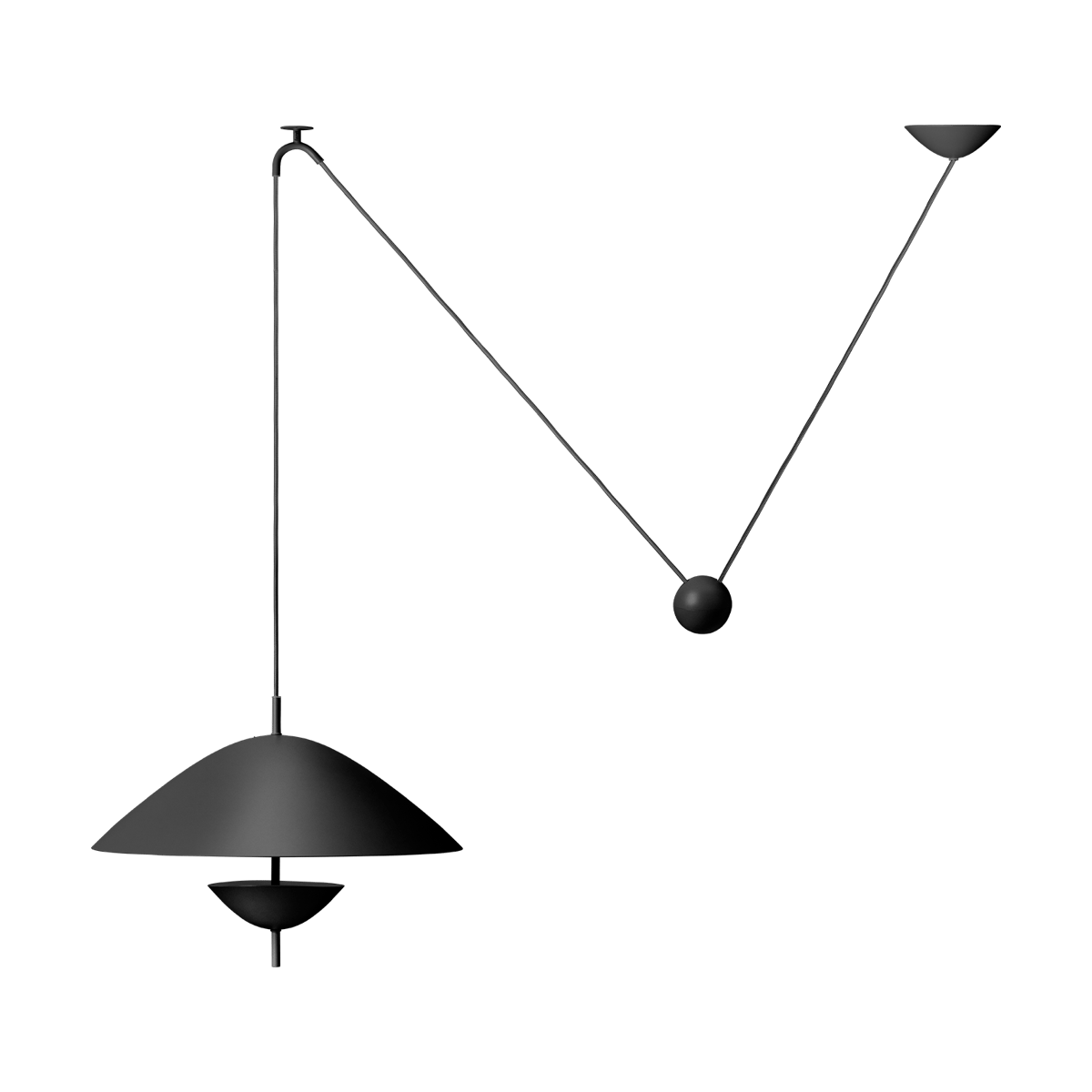 Ferm Living Lod pendant lamp Blackened Iron | Scandinavian Design | Pendant lamps | Black