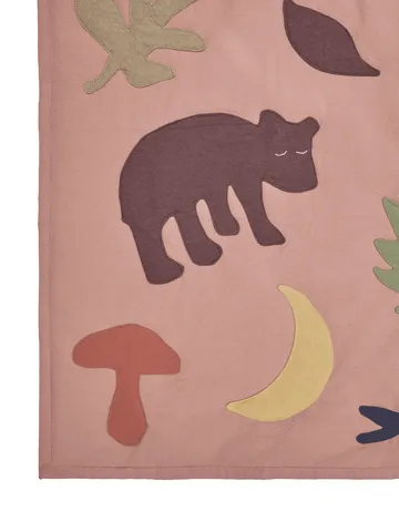 Lunden blanket - Rose-multi, 80x110 cm - Ferm Living