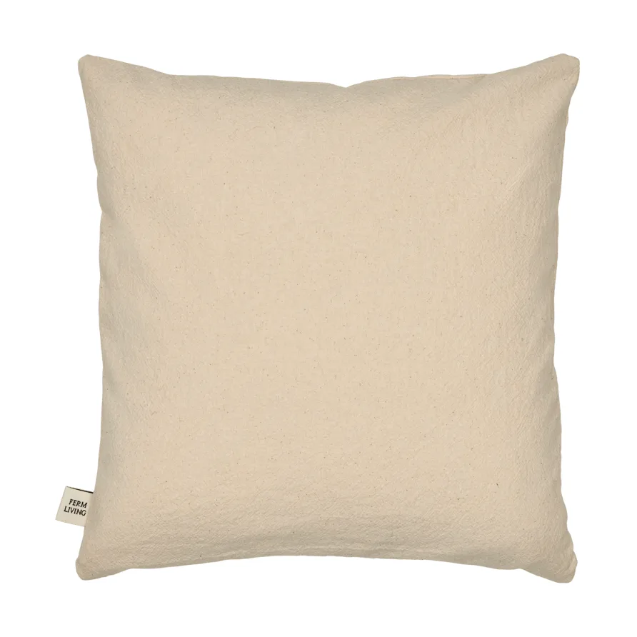 Lunden cushion, Off-white-dark chocolate, 30x30 cm Ferm Living
